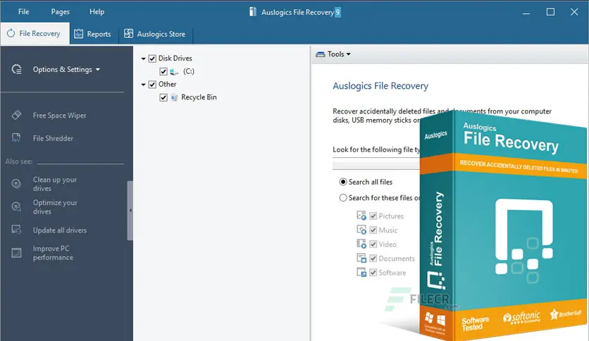 نرم افزار ریکاوری ، بازیابی اطلاعات Auslogics File Recovery Pro 12.0.1.2 مثل یک قهرمان از راه میرسه و معجزه میکنه! دیگه لازم نیست نگران باشید؛