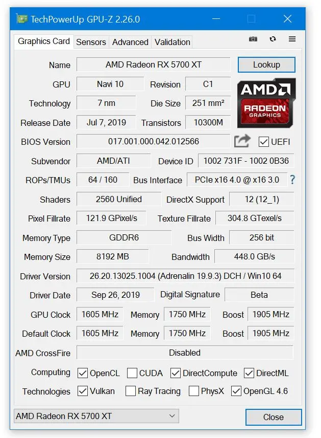 نمایش اطلاعات کارت گرافیک GPU-Z 2.67.0 + ASUS ROG Skin به طور ویژه برای بررسی دقیق ویژگیها و جزئیات فنی کارت گرافیک شما طراحی شده است.