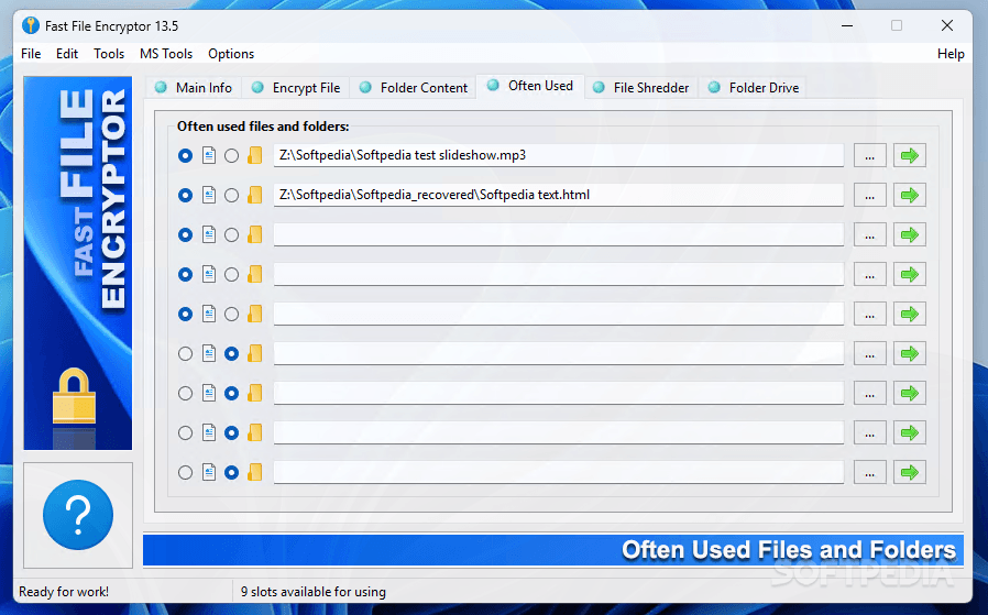 رمزگذاری و رمزگشایی سریع فایل Fast File Encryptor 13.8.0 به شما اجازه میدهد تا به صورت دستهای فایلها را رمزگذاری کنید .